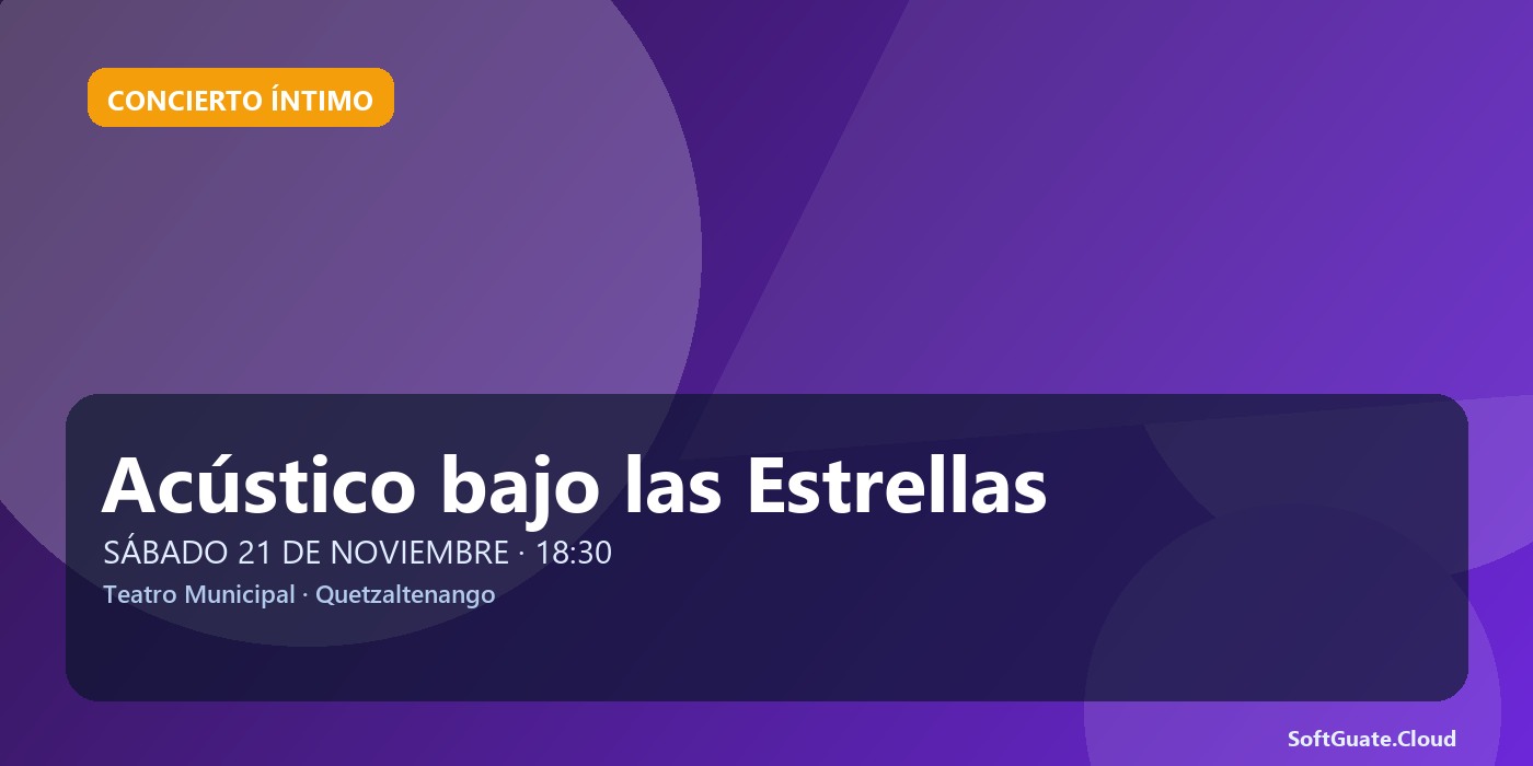 Imagen de Acústico bajo las Estrellas