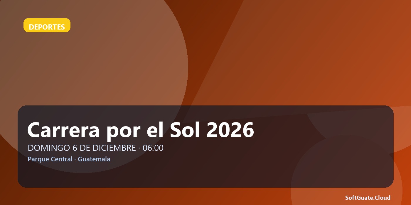 Imagen de Carrera por el Sol 2026