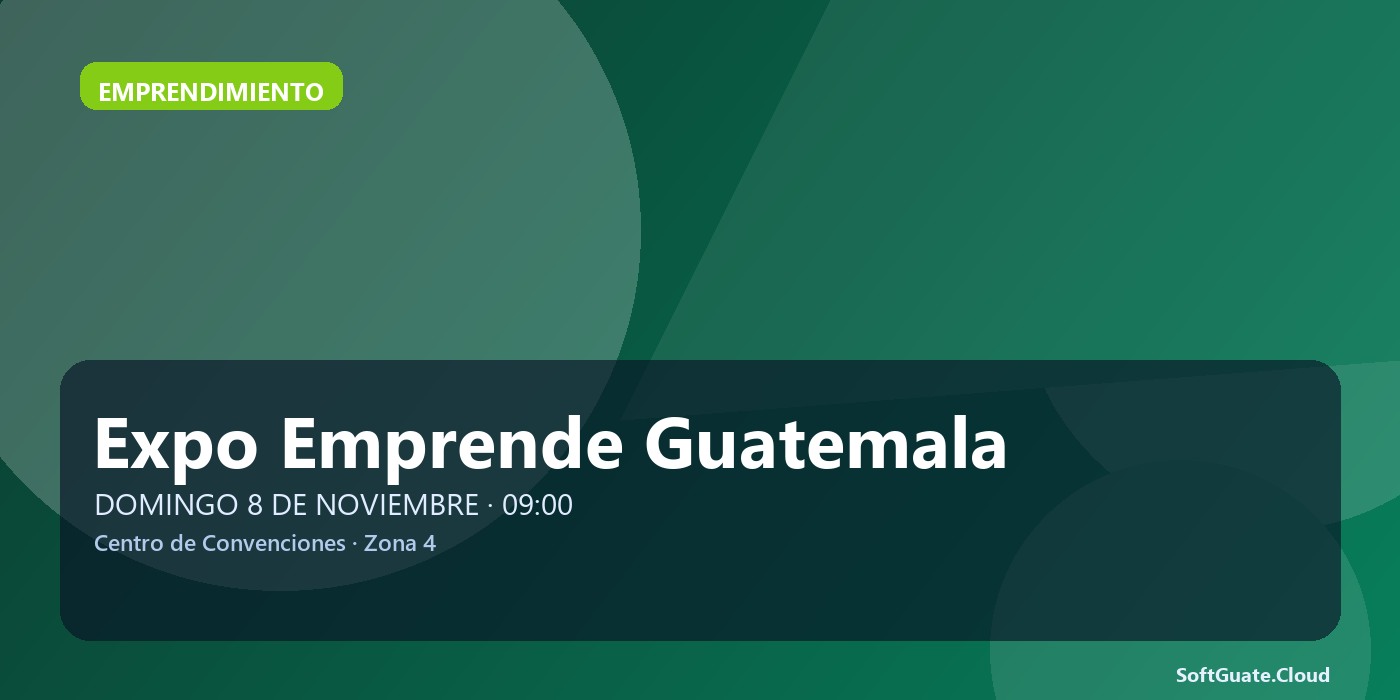 Imagen de Expo Emprende Guatemala 2026